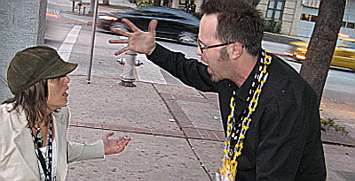 The presure finally gets to organizers Sara Dornsife and William Hurley and they snap like cheap toothpicks.