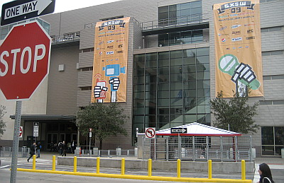 The entrence to the convention center.