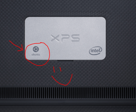 The Ubuntu logo graces the base plate of the XPS 13 developer edition